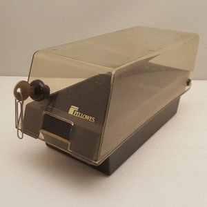 Vintage Fellowes Econo Stor 50 Locking Diskette Storage Case with Key | 90312